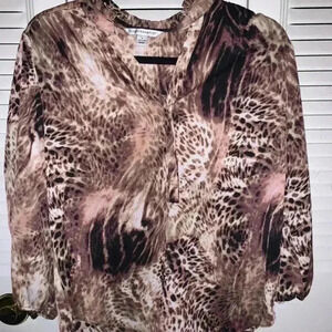Counterparts Women’s Small Animal Print Blouse